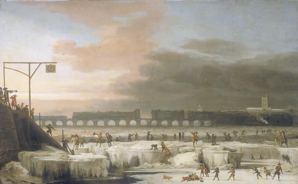 the Frozen Thames, London, 1677